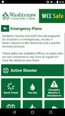 WCC Safe android App screenshot 1